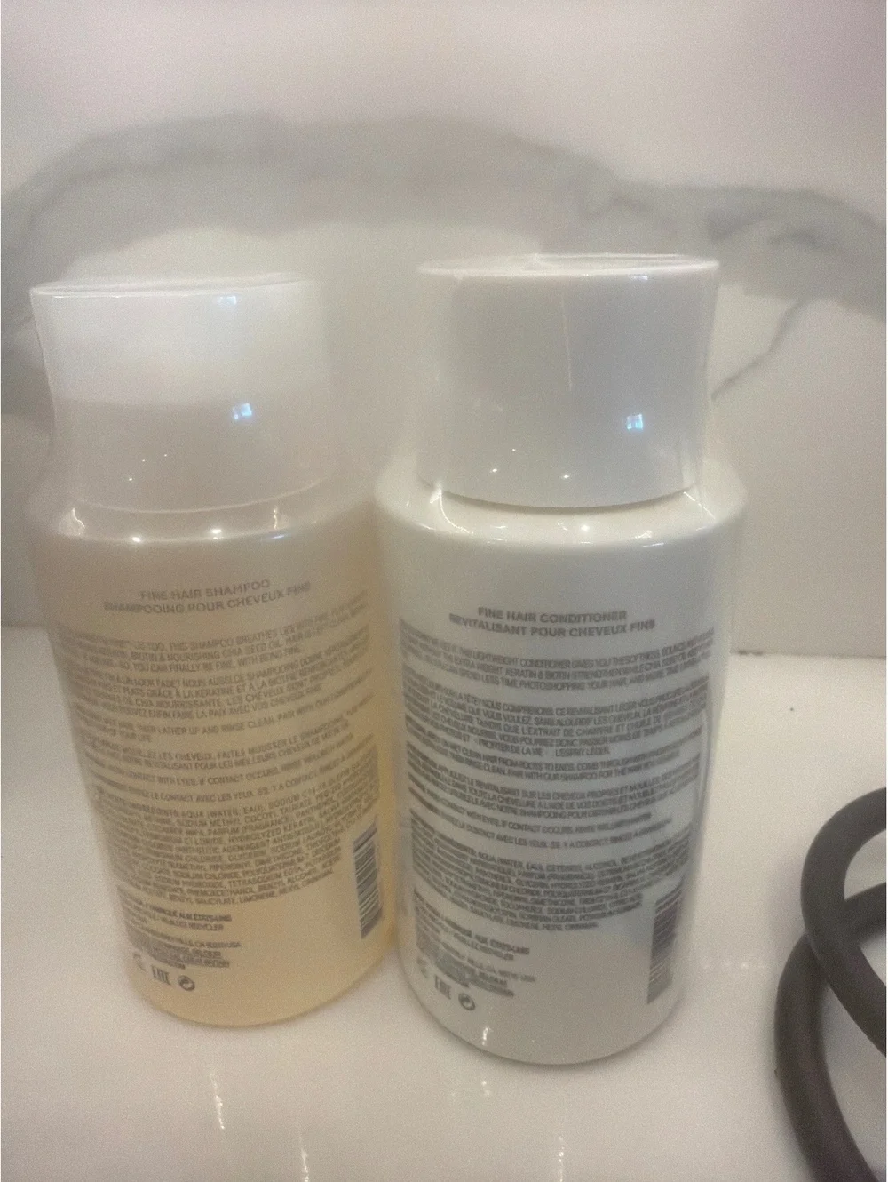Ouai shampoo and conditioner for fine hair 10 oz per bottle